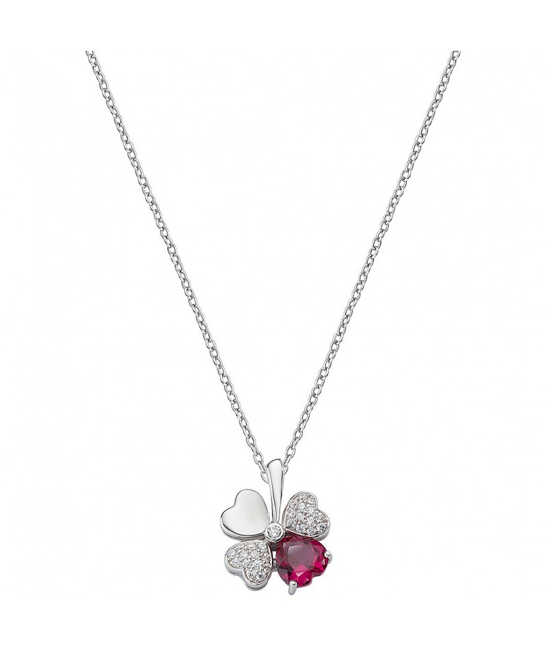 Amen - Collana Quadricuore rosso CLPQUBR