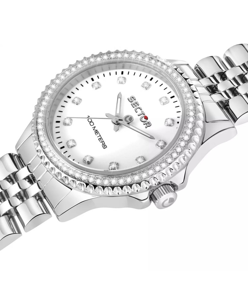 SECTOR - 230 Bianco con cristalli bianchi R3253161538