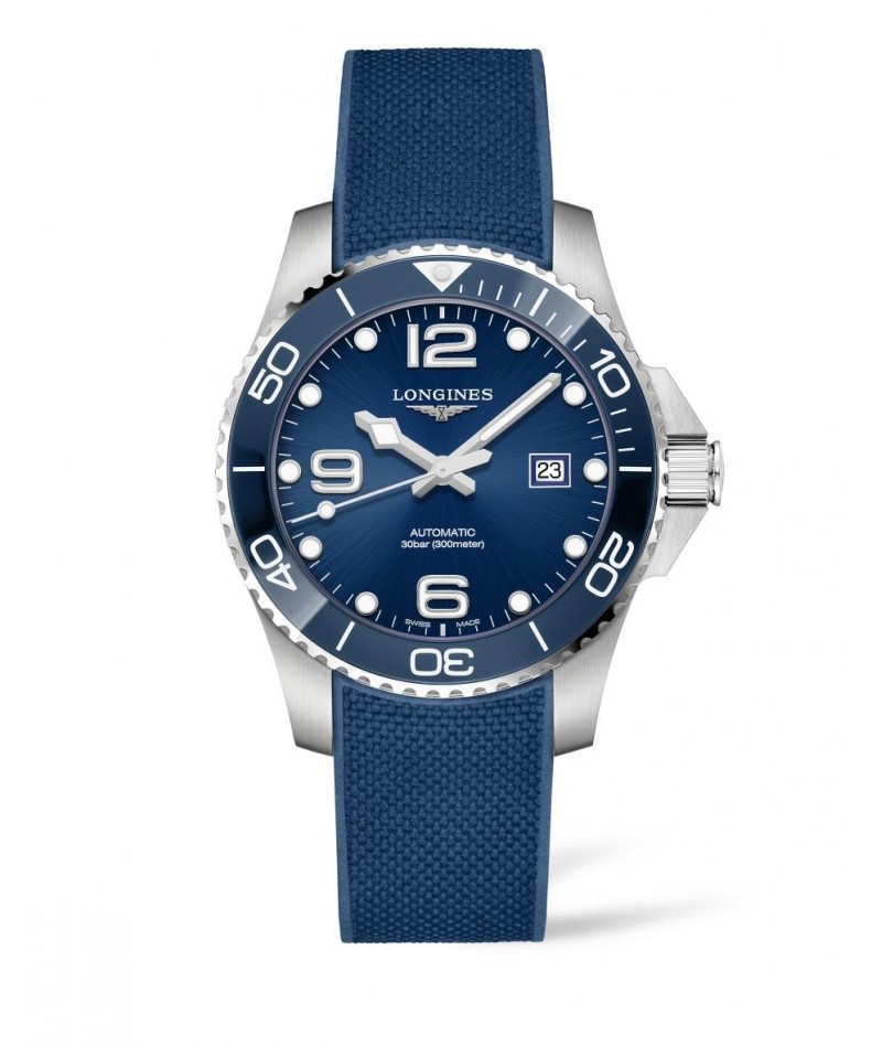 Longines - Hydroconquest Automatico Blu Caucciù 43mm...