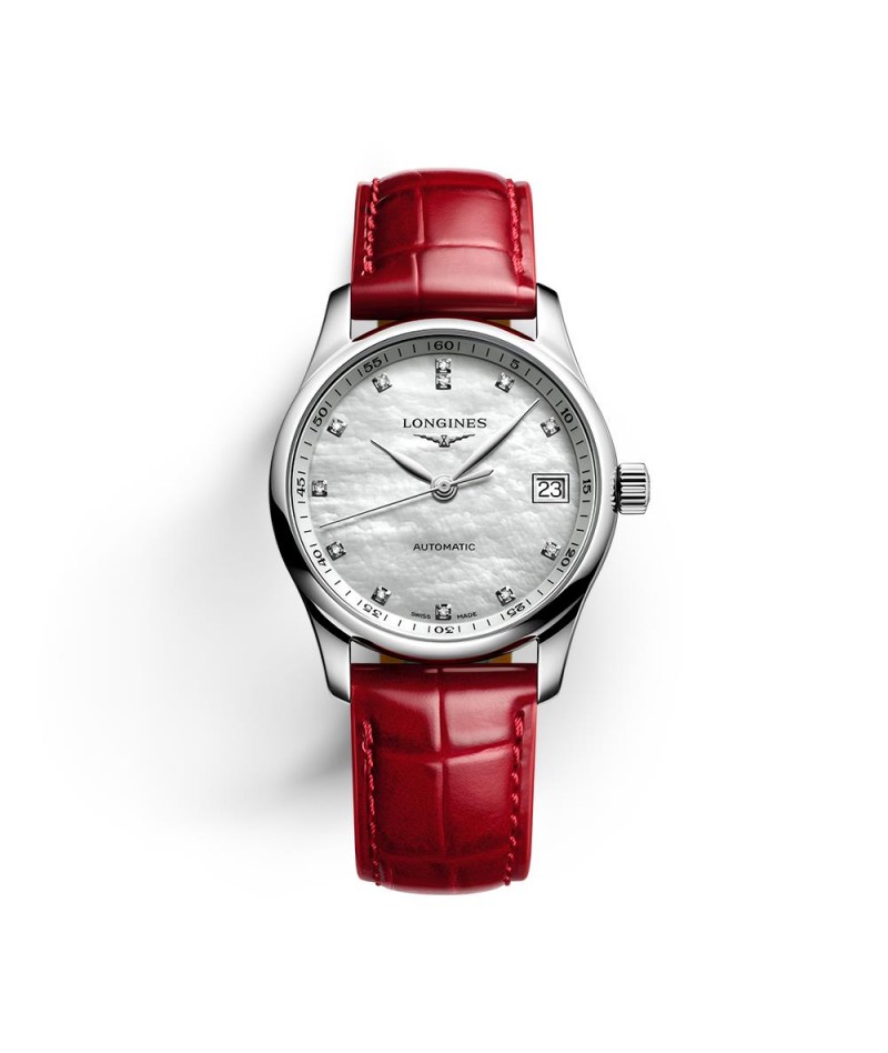 Longines - Master Collection Madreperla e Pelle Rossa...