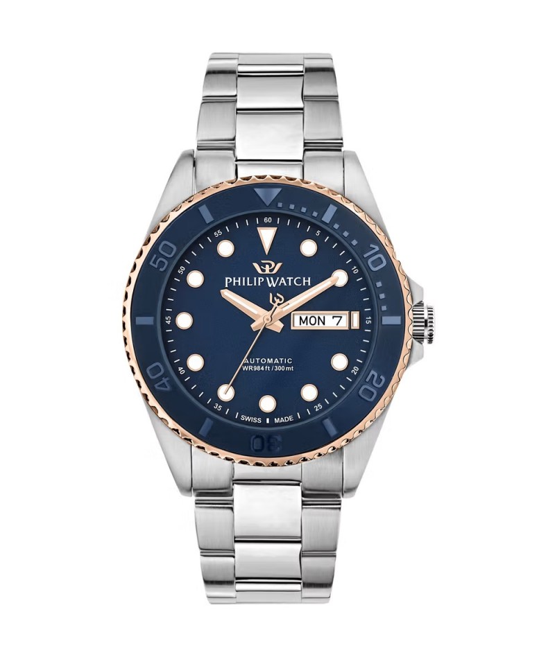 PHILIP WATCH - Caribe 42mm Blu e rosè R8223597033