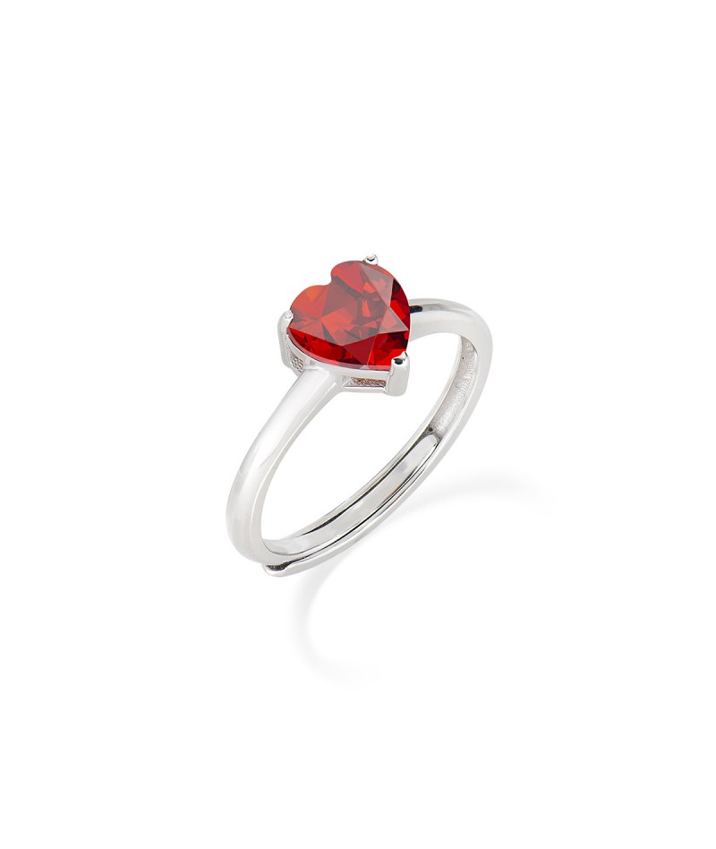 Amen - Anello Cuore Rosso RSHBRZ6-2