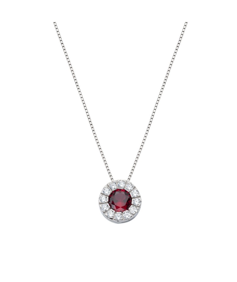 Amen - Collana Royal zirconi rubino CLLUBBRZ