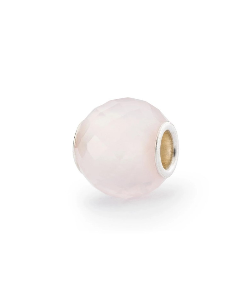 Trollbeads - Quarzo rosa rotondo sfaccettato TSTBE-00031