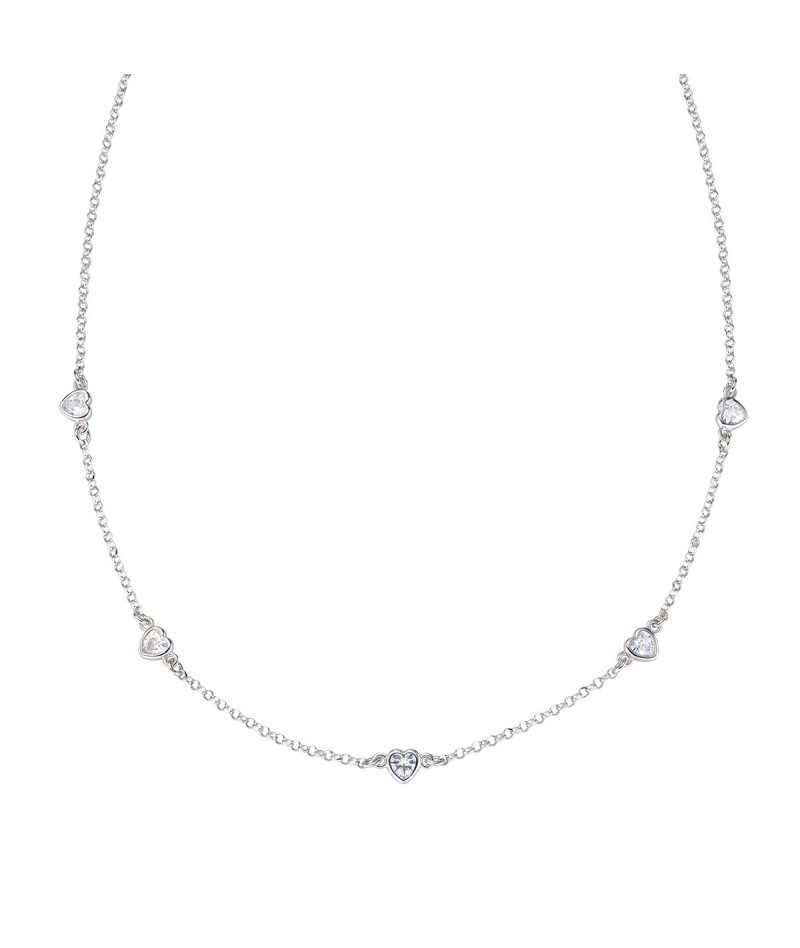 Amen - Collana Cinque Cuori Bianchi CLCUSEBBZ