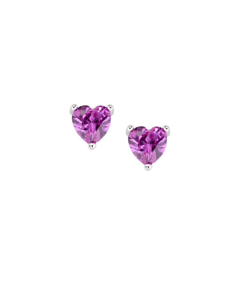 Amen - Orecchini Cuori Fucsia ESHBFZ6