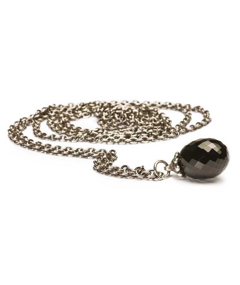 Trollbeads - Collana d'Argento con Onice Nero 90 cm...