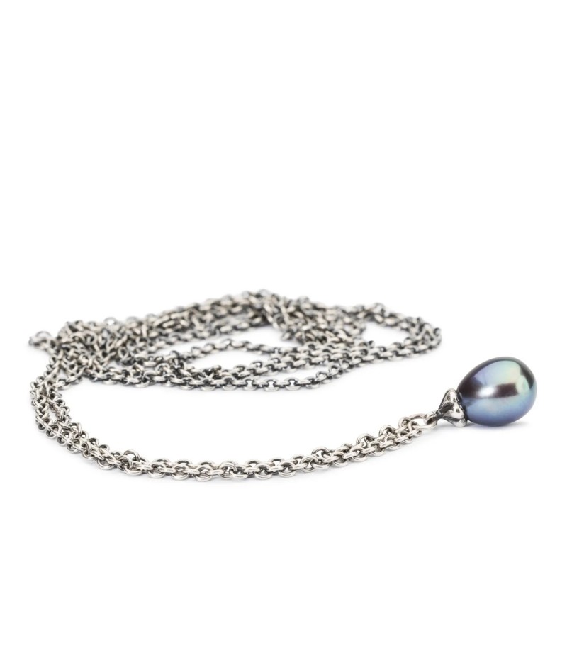 Trollbeads - Collana d'Argento con Perla Pavone 90 cm...