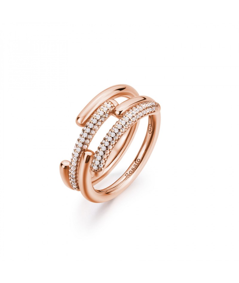 Rosato - Anello Fascia Bianca RZBI53B 14