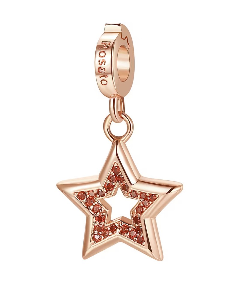 Rosato - Charm Stella zirconi rossi RZ132