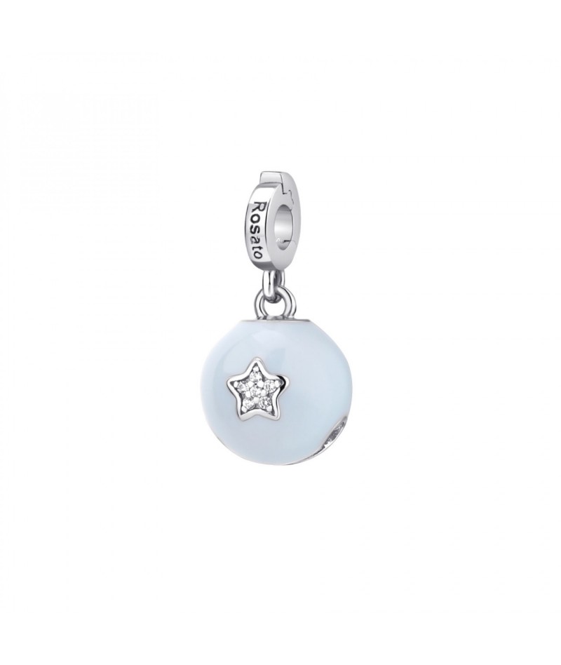 Rosato - Charm Campanellino azzurro RZ185R