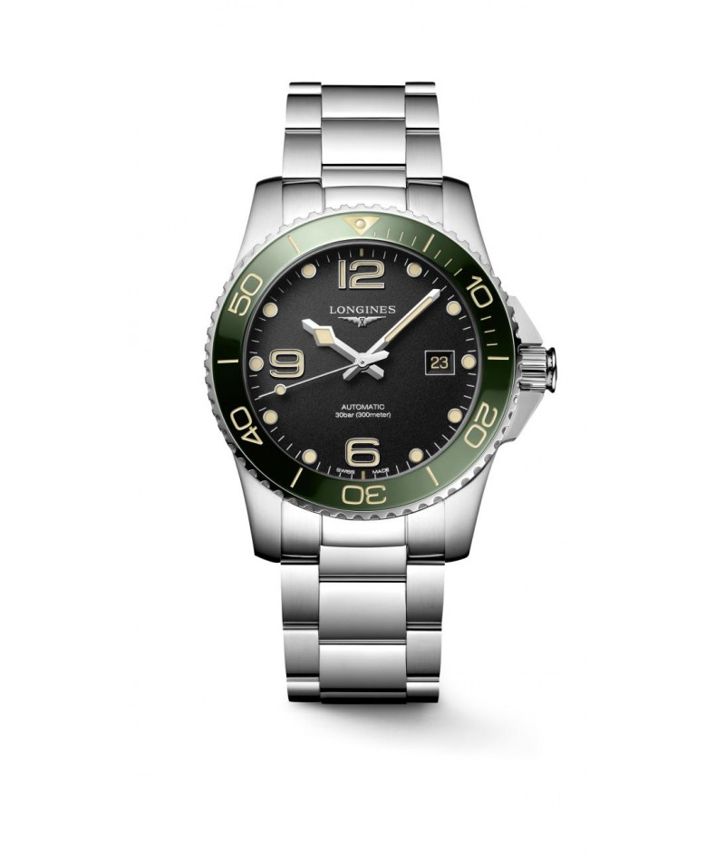 Longines - Hydroconquest Automatico Nero e Verde 41mm...