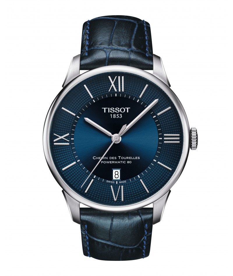 Tissot - Chemin des Tourelles Powermatic 80 42mm Blu...