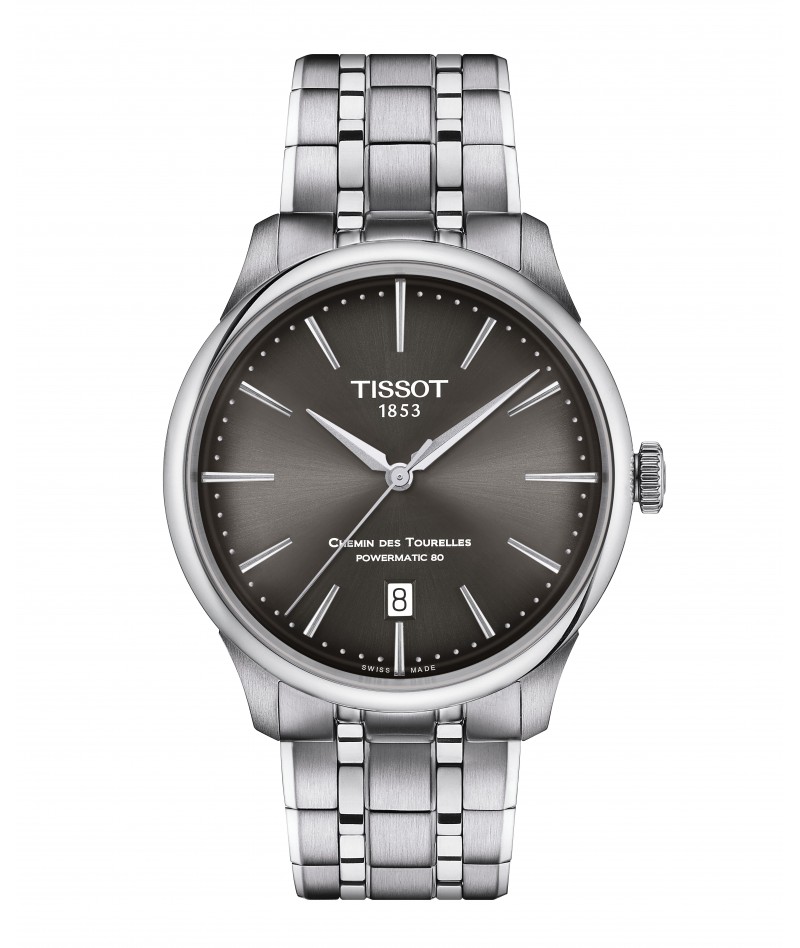 Tissot - Chemin des Tourelles Powermatic 80 39mm Grigio...
