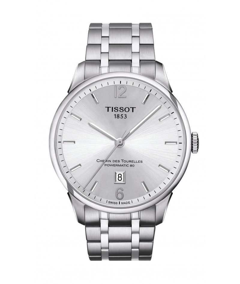 Tissot - Chemin Des Tourelles Powermatic 80 42mm Argento...