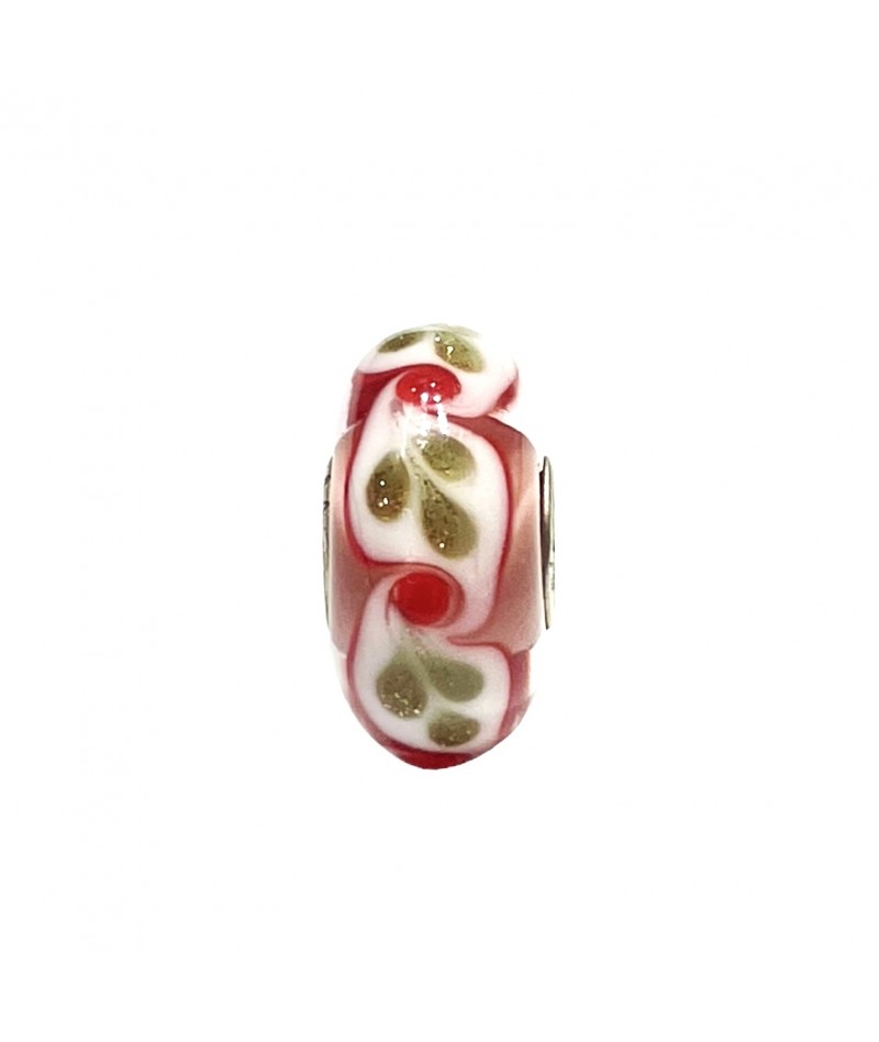 Trollbeads - Beads Unico Rosso Bianco e Oro