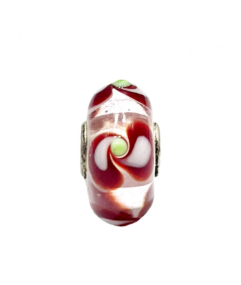 Trollbeads - Beads Unico Rosso Bianco e Verde