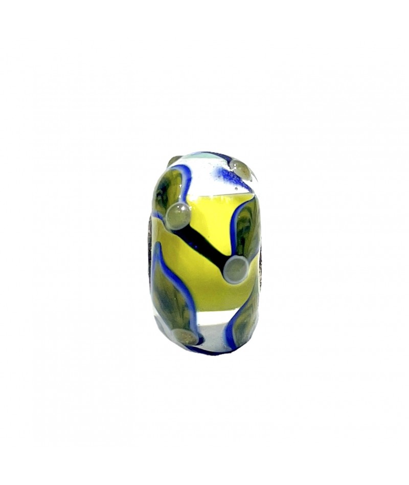 Trollbeads - Beads Unico Giallo e Blu