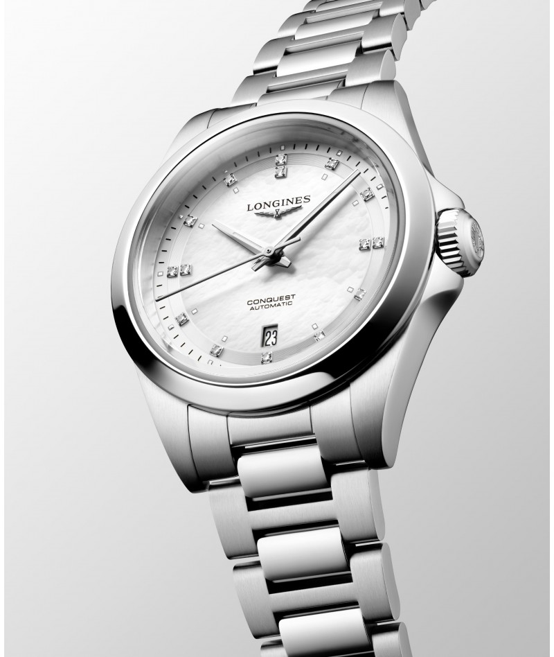 Longines - Conquest Automatico Madreperla 30mm L3.320.4.87.6