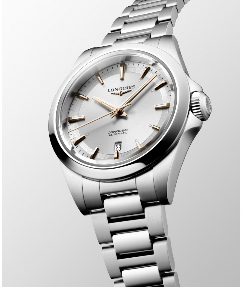 Longines - Conquest Automatico Argento 30mm L3.320.4.72.6