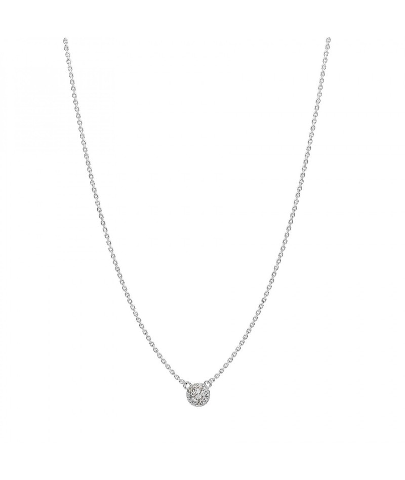 Rosato - Collana Bianca pavè RZBI54