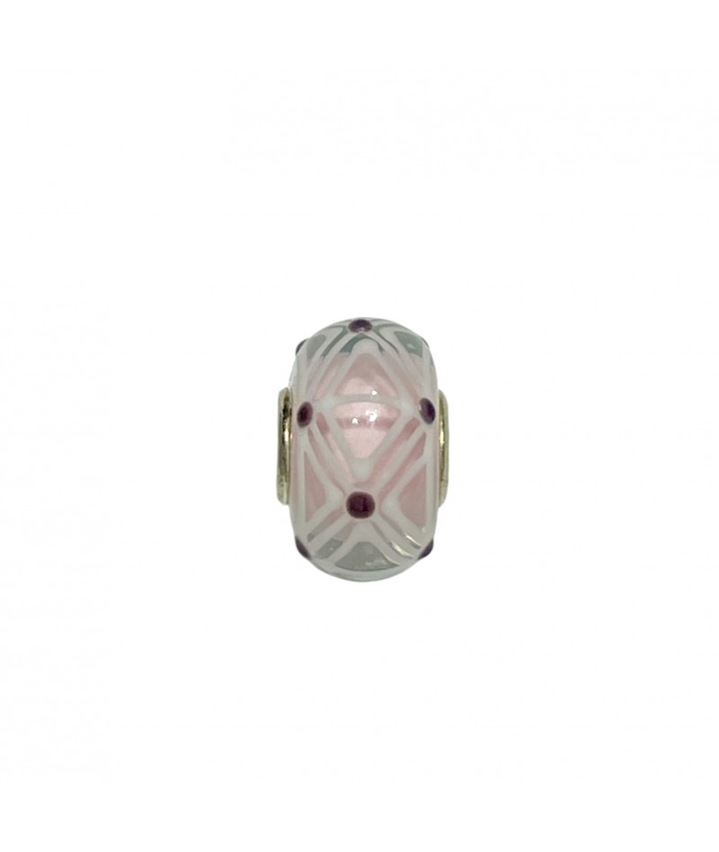 Trollbeads - Beads Unico Rosa e Bianco Small & Beautiful