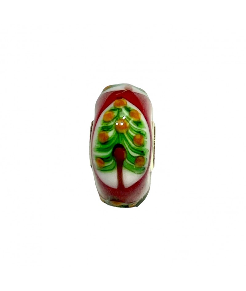 Trollbeads - Beads Unico Albero Natalizio Rosso e Verde