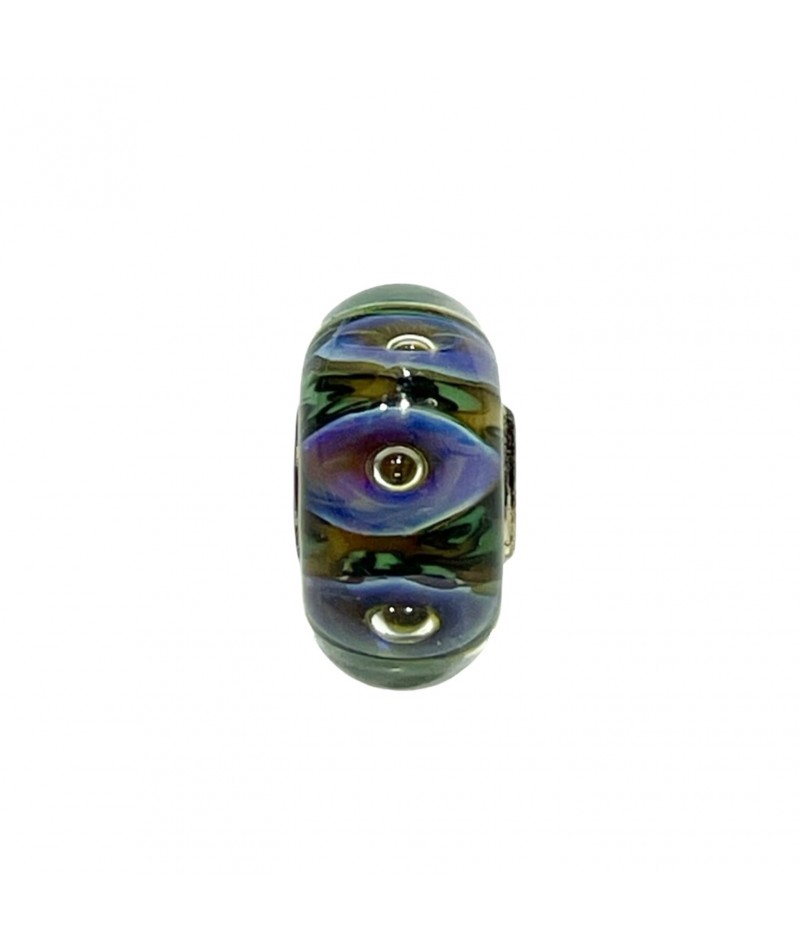 Trollbeads - Beads Unico Viola e Verde