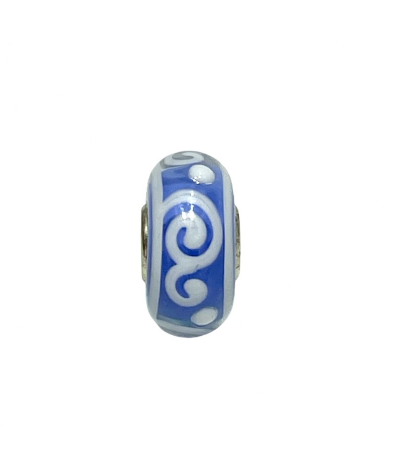 Trollbeads - Beads Unico Azzurro e Bianco