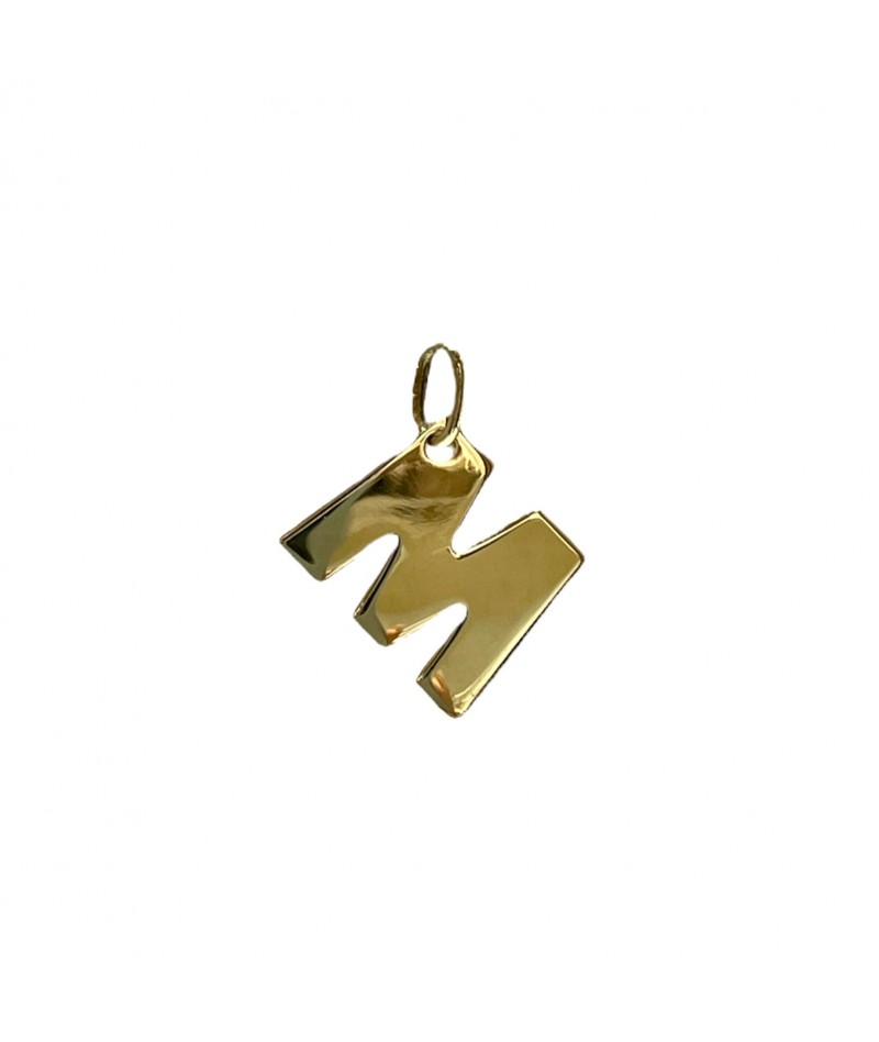 Callegarogioielli - Ciondolo lettera M in oro giallo