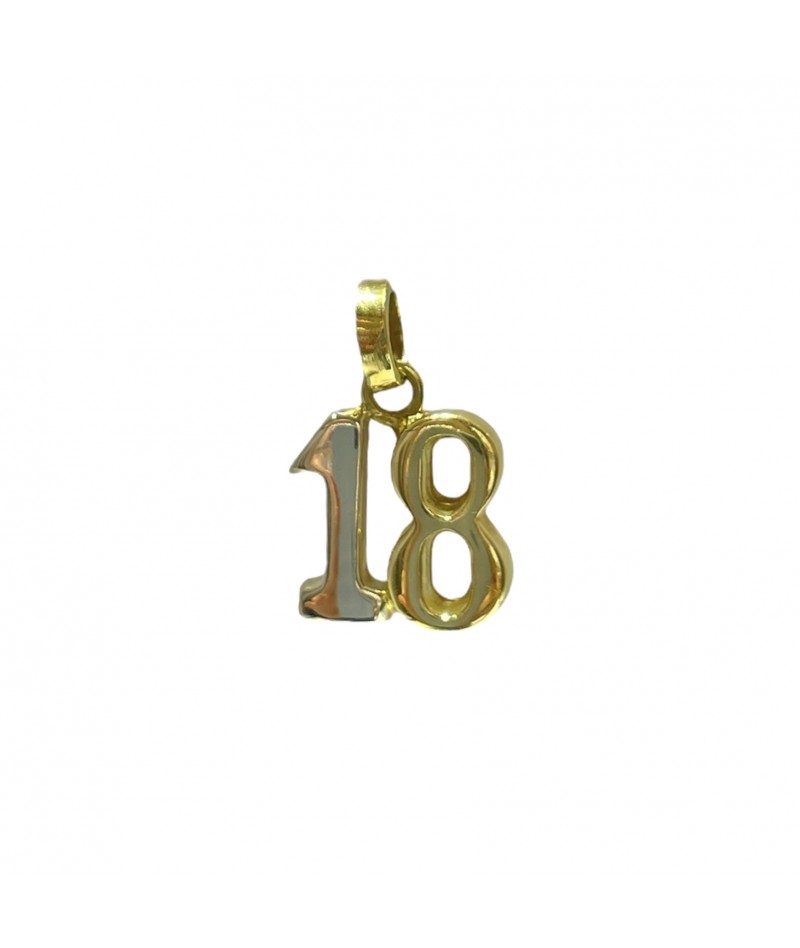 Callegarogioielli - Ciondolo numero 18 in oro giallo