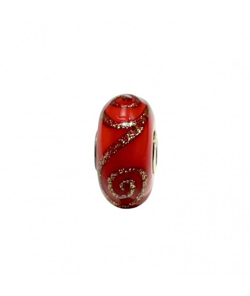 Trollbeads - Beads Unico Rosso e oro