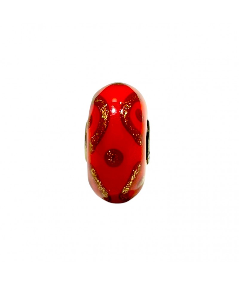 Trollbeads - Beads Unico Rosso e oro