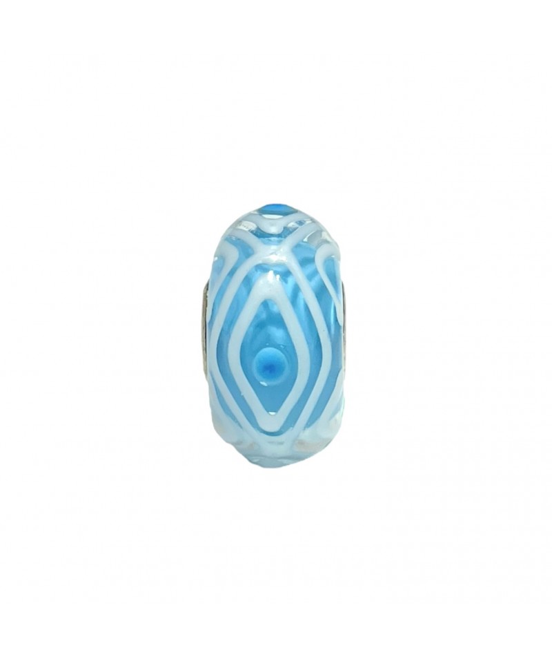 Trollbeads - Beads Unico Azzurro e Bianco