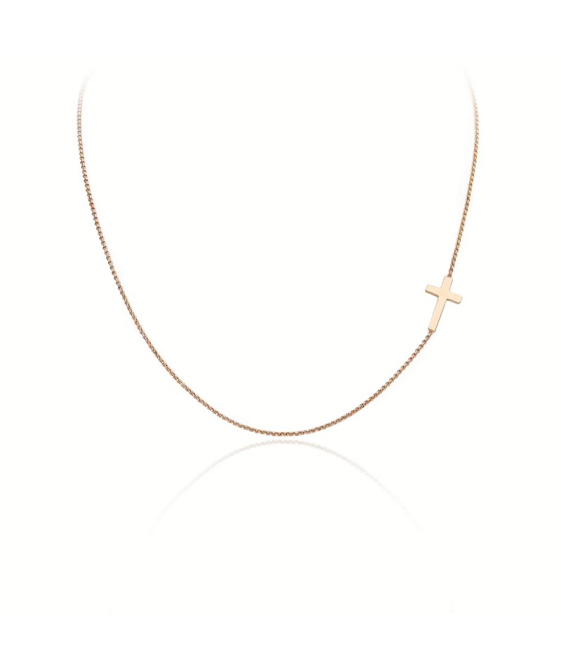 Amen - Collana Croce rosé CLCR3