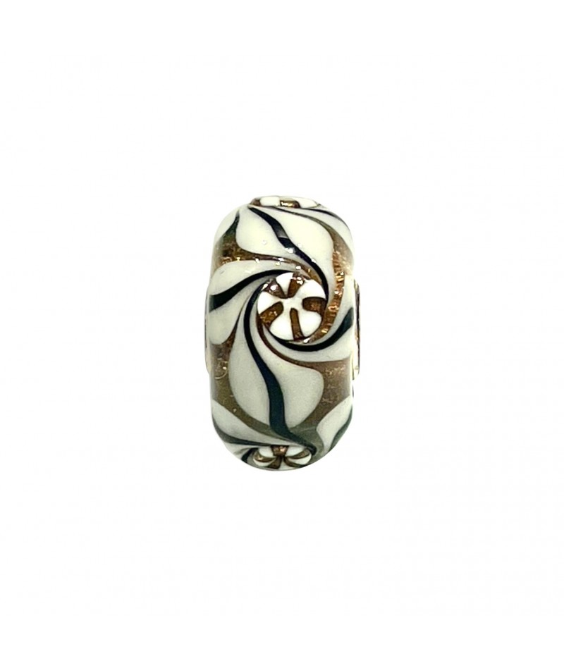 Trollbeads - Beads Unico Oro, Bianco e Nero