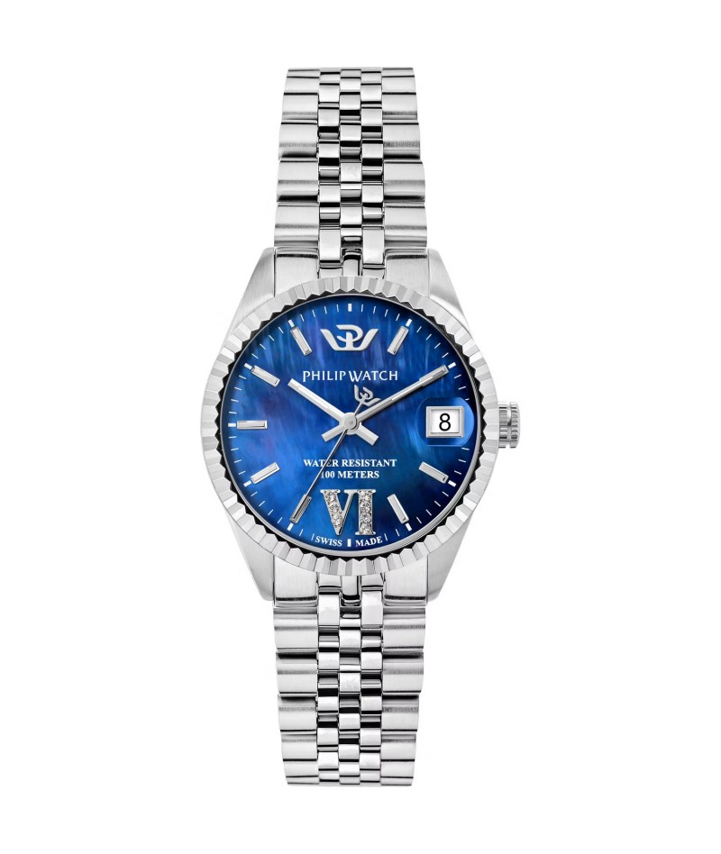 PHILIP WATCH - Caribe Urban madreperla blu con diamanti...