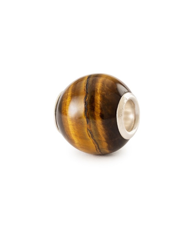 Trollbeads - Occhio di tigre giallo rotondo TSTBE-00042