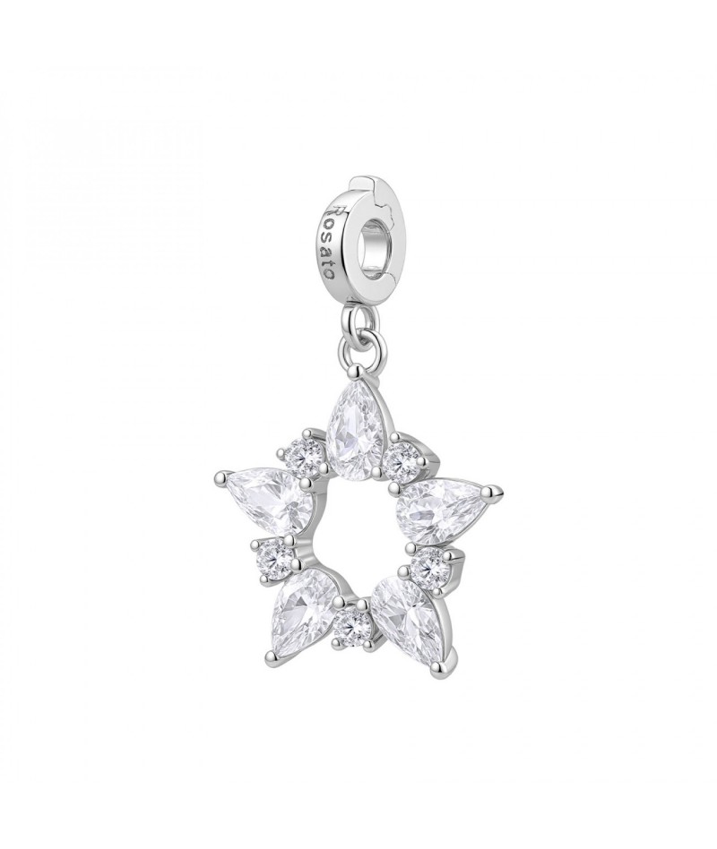 Rosato - Charm Stella con zirconi RZ246R