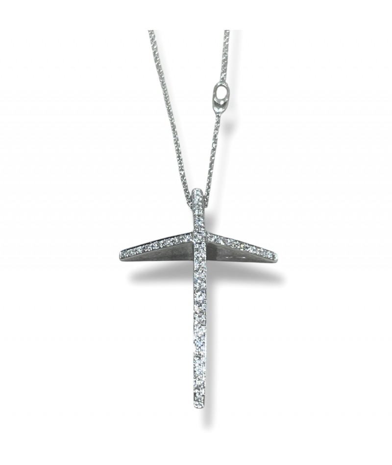 Chimento - Collana Croce con diamanti 1G05950BB5450