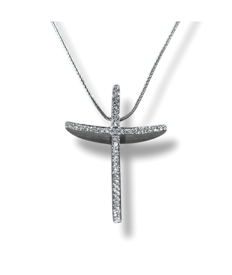 Chimento - Collana Croce con diamanti 1G05951BB5450