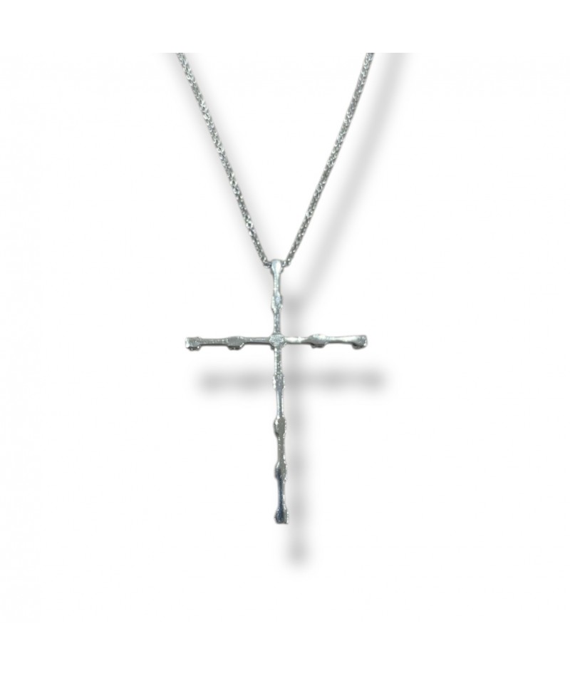 Chimento - Collana Croce con diamanti 1G06603BB5450