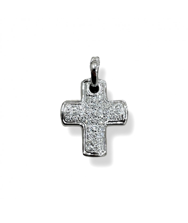 Chimento - Croce pendente oro bianco 1C01656BB5000