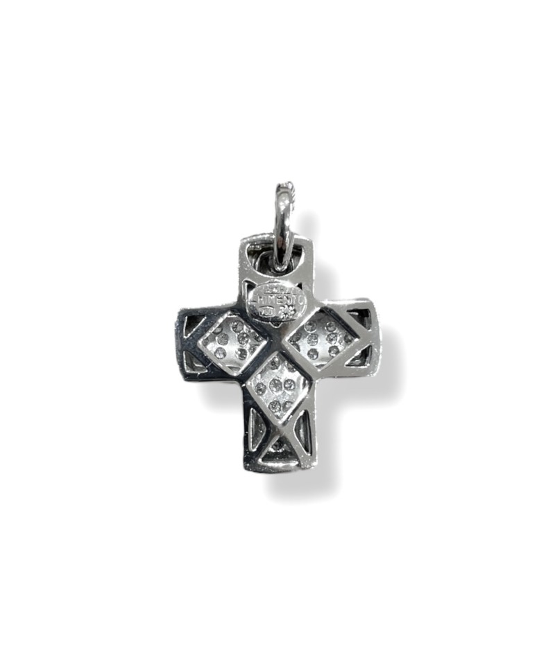 Chimento - Croce pendente oro bianco 1C01656BB5000