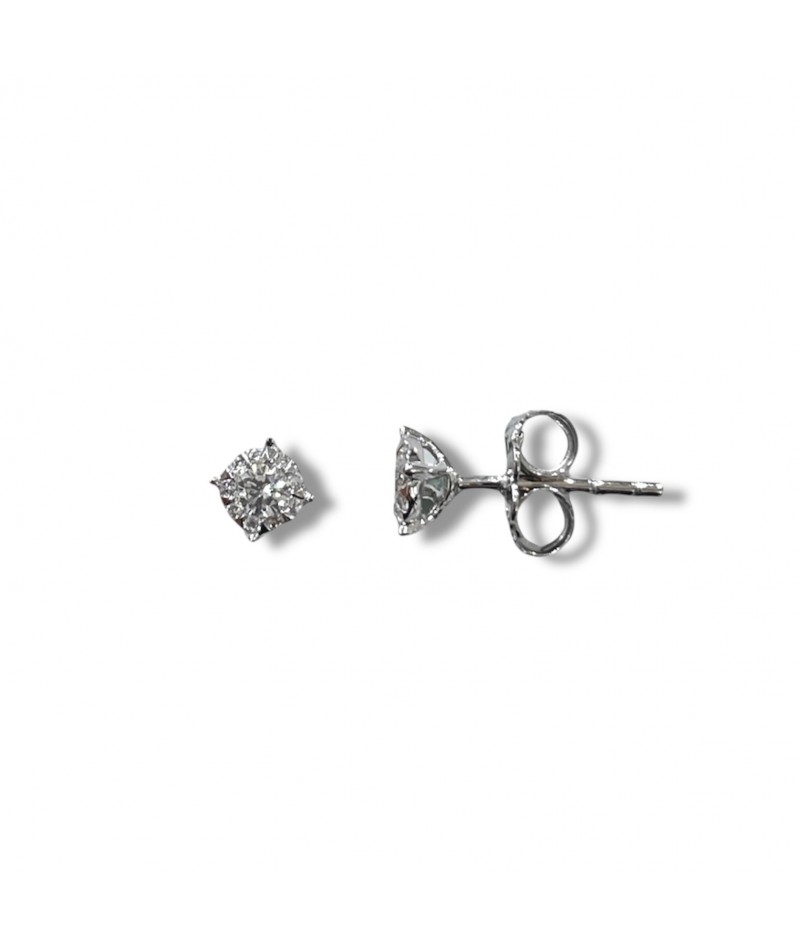 Chimento - Orecchini punto luce oro bianco e diamanti...