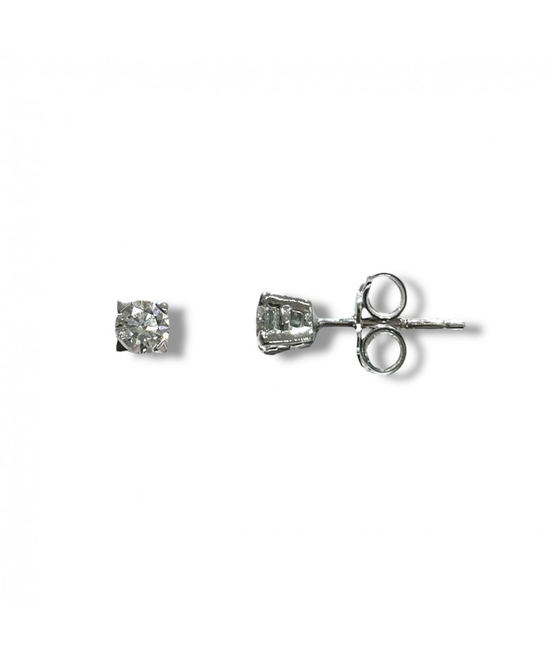 Chimento - Orecchini punto luce oro bianco e diamanti...