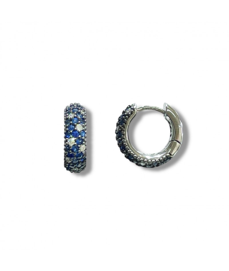 Chimento - Orecchini verette diamanti e zaffiri...