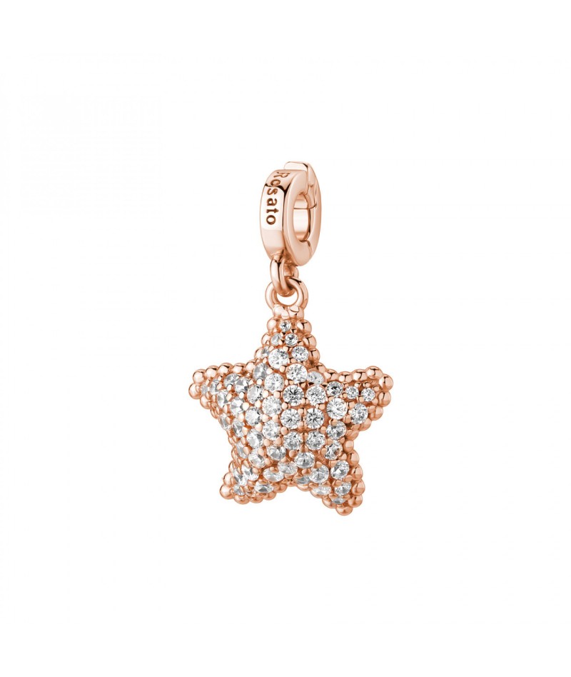 Rosato - Charm Stella Marina con zirconi RZ257