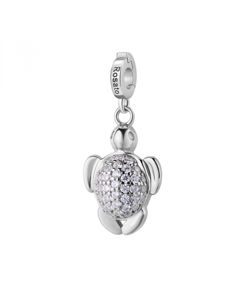 Rosato - Charm Tartaruga Marina con zirconi RZ255R