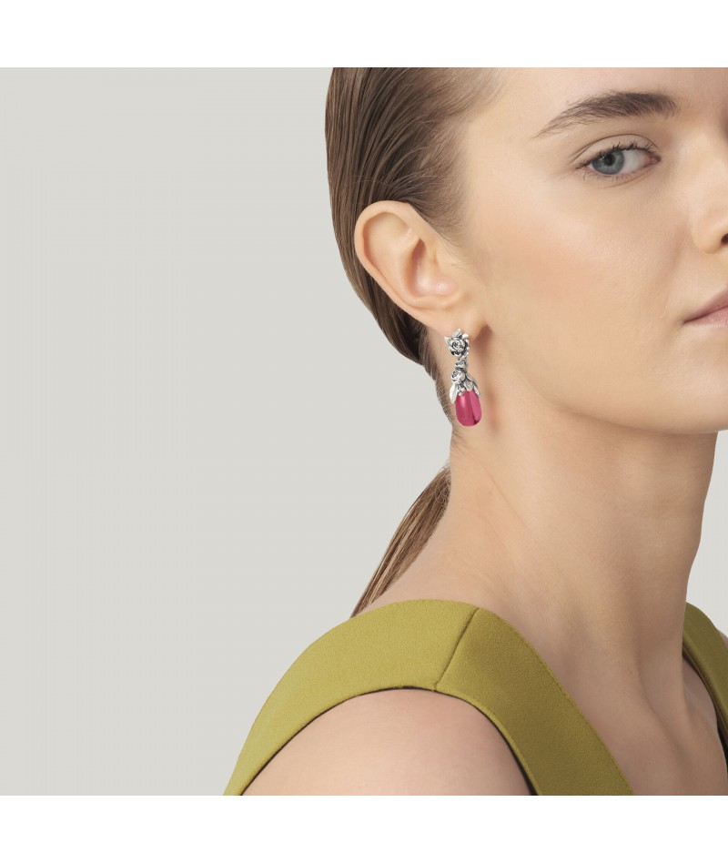 Raspini - Orecchini Goccia Peonie